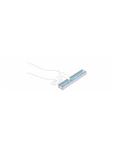 Interruptor táctil LED Labs con regulación y retardo "DELAY OFFf" 12–24 V para perfil aluminio