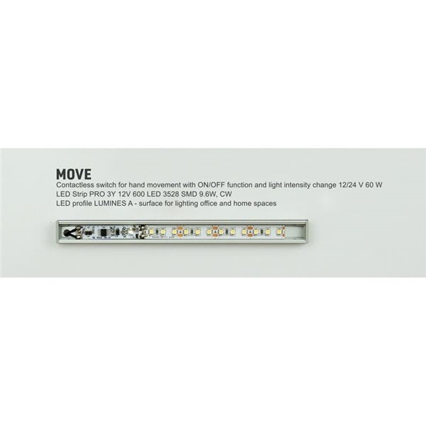 Interruptor sin contacto MOVE para tiras LED 12–24 V con dimmer