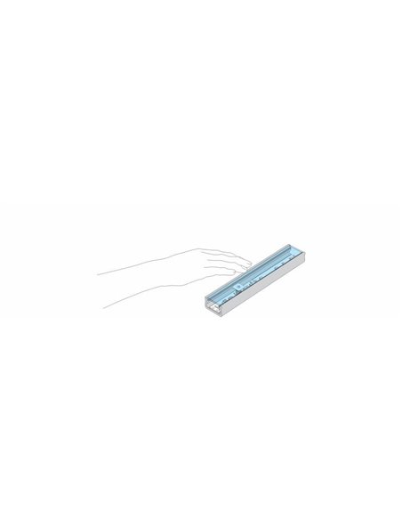 Interrupteur tactile LED 12/24 V simple ON/OFF pour profilé aluminium LED Labs