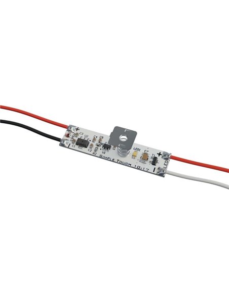 Interrupteur tactile LED 12/24 V simple ON/OFF pour profilé aluminium LED Labs