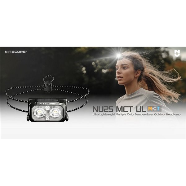 Frontal LED ultraligero NU25 MCT UL 3000K-4500K-6500K 400Lm USB-C y 700mAh IP66