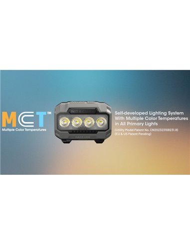 Linterna frontal HA23 UHE Negro 600Lm Multitemperatura 600Lm 132m Alcance IP66 con Pilas AAA o Batería