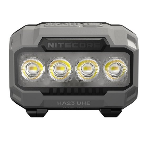 Linterna frontal HA23 UHE Negro 600Lm Multitemperatura 600Lm 132m Alcance IP66 con Pilas AAA o Batería