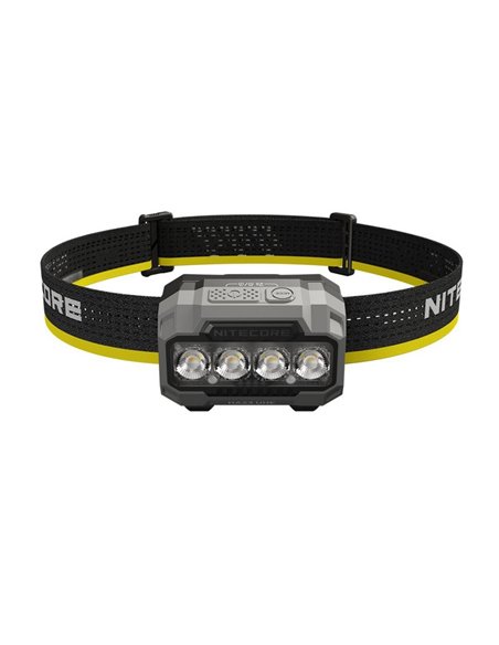 Lampe frontale multi-températures HA23 UHE noire 600 lm, portée 132 m, IP66, avec piles AAA ou batterie rechargeable