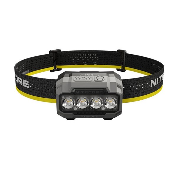 Linterna frontal HA23 UHE Negro 600Lm Multitemperatura 600Lm 132m Alcance IP66 con Pilas AAA o Batería