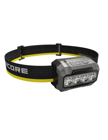 Lampe frontale multi-températures HA23 UHE noire 600 lm, portée 132 m, IP66, avec piles AAA ou batterie rechargeable