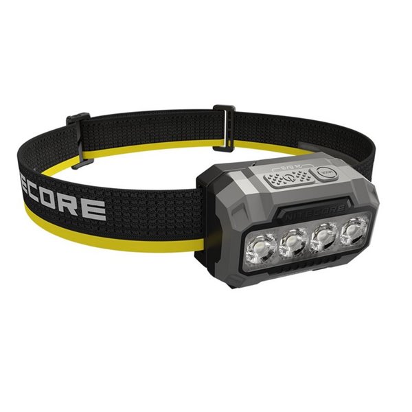 Farol HA23 UHE Preto 600Lm Multitemperatura 600Lm Alcance de 132m IP66 com Pilhas AAA ou Bateria Recarregável