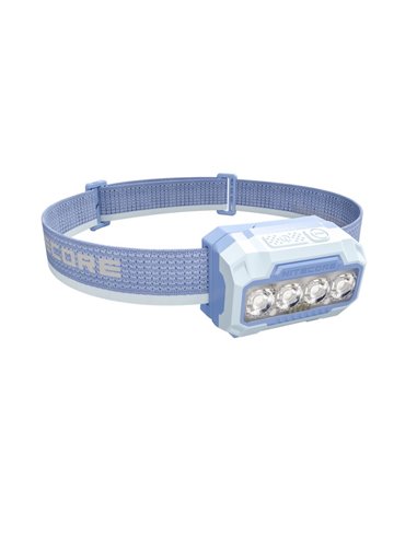 Linterna Frontal LED HA23 UHE Azul 600Lm, 132m Alcance, IP66, Pilas AAA o Batería