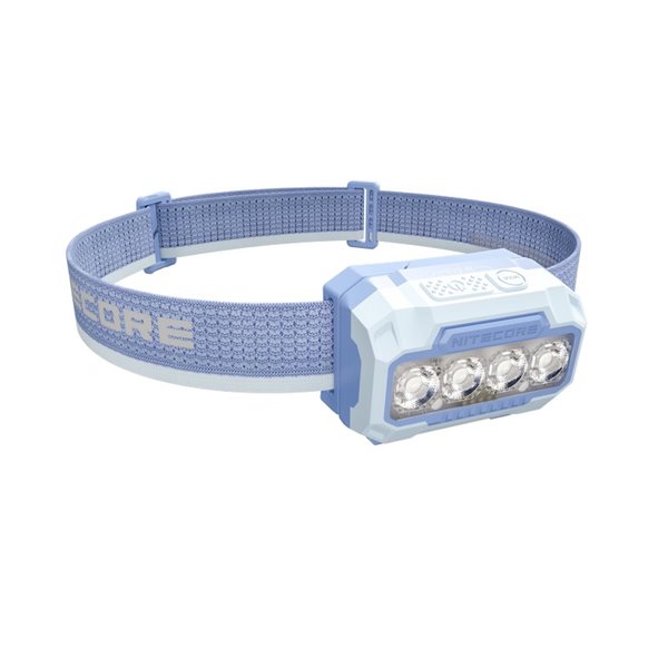 Linterna Frontal LED HA23 UHE Azul 600Lm, 132m Alcance, IP66, Pilas AAA o Batería