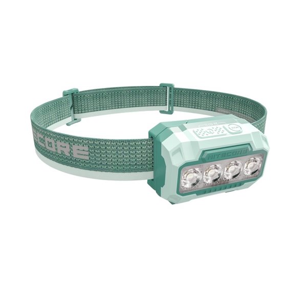Linterna de cabeza HA23 UHE Verde 600 Lúmenes, Alcance 132m, IP66, Dual Power AAA/Batería