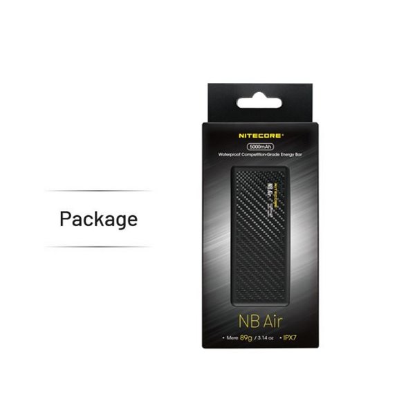 Power Bank NITECORE NBAIR 5.000mAh Ultra Fina USB-C 18W IPX7 89g