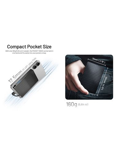 Power Bank NITECORE Pocket 10000 10.000mAh 22,5W USB-C IP65 Compacto 160g