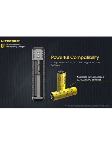 Carregador inteligente UI1 para baterias de íons de lítio de 800 mA, USB único compacto