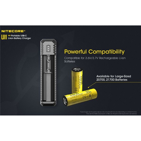 Chargeur intelligent UI1 pour batteries Li-ion 800 mA, compact, simple port USB