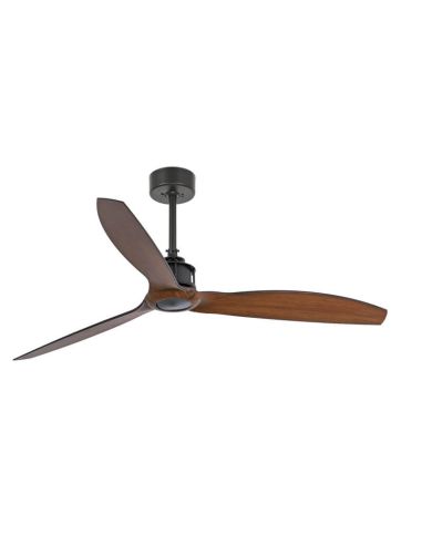 Ventilador de Techo JUST FAN M Negro y Nogal | Motor DC | 6 Velocidades | Función Inversa 33395