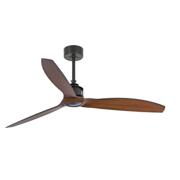 Ventilador de Techo JUST FAN M Negro y Nogal | Motor DC | 6 Velocidades | Función Inversa 33395