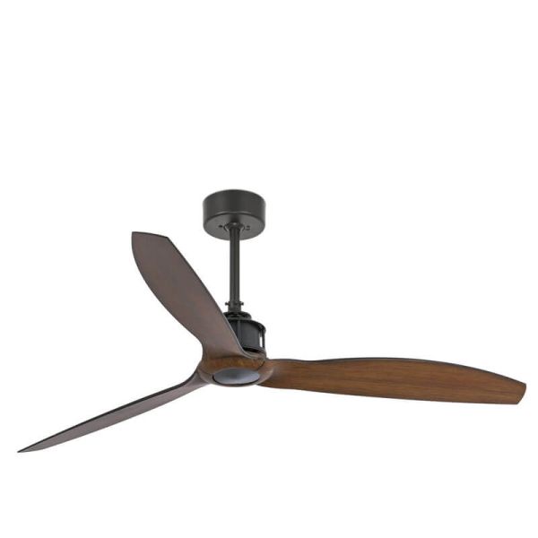 Ventoinha de teto JUST FAN M, preto e nogueira | Motor DC | 6 velocidades | Função reversa 33395