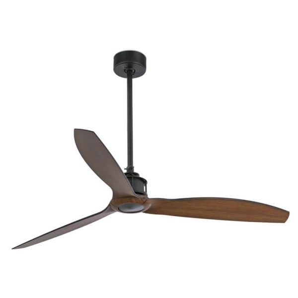 Ventilador de Techo JUST FAN M Negro y Nogal | Motor DC | 6 Velocidades | Función Inversa 33395