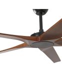 Detalle Ventilador Industrial BIGWOOD 20 XL Negro/Nogal FSC | 5 Palas Madera | Motor DC | Mas de 39m2