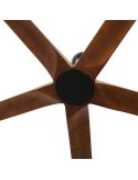 Detalle Ventilador Industrial BIGWOOD 20 XL Negro/Nogal FSC | 5 Palas Madera | Motor DC | Mas de 39m2