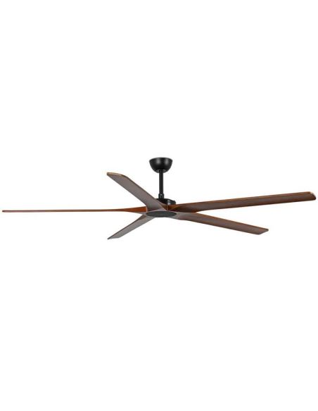 Ventilador Industrial BIGWOOD 20 XL Negro/Nogal FSC | 5 Palas Madera | Motor DC | Mas de 39m2