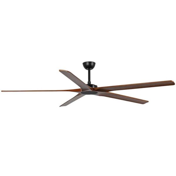 Ventilador Industrial BIGWOOD 20 XL Negro/Nogal FSC | 5 Palas Madera | Motor DC | Mas de 39m2