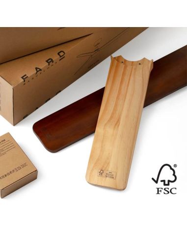 FSC Ventilador Industrial BIGWOOD 20 XL Blanco/Nogal FSC | Motor DC | 5 Palas Madera | 39–60 m²