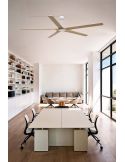 Ambiente Ventilador Industrial BIGWOOD 20 XL Blanco/Nogal FSC | Motor DC | 5 Palas Madera | 39–60 m²