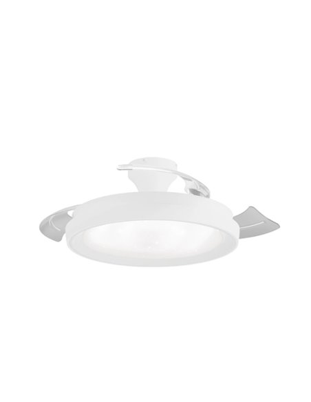 copy of Ventilateur de plafond BLISS LED rétractable avec commande blanche moteur DC utilisation intérieure IP20 28W+35W