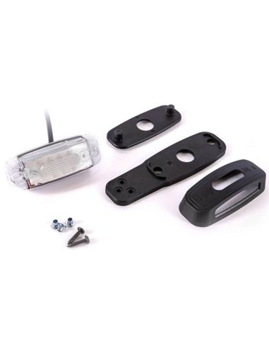 Piloto LED de galibo con soporte extendido recto de 3 funciones con luz de galibo lateral, delantera y trasera SM1 A R1 12V 24V