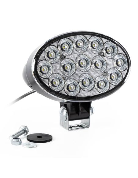 Faro LED ovalado de trabajo potente FT-366 LED 6.200Lm 53W Óptica de Trabajo Cable o Conector Deutsch