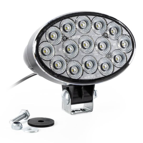 Potente luz de trabalho LED oval FT-366 LED 6.200Lm 53W Óptica de trabalho Cabo ou conector Deutsch