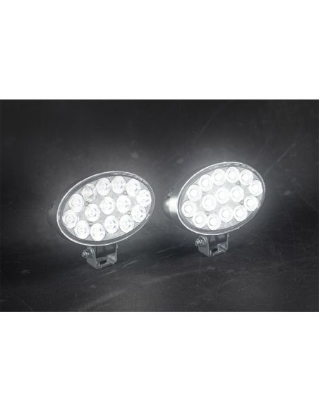 Faro LED ovalado de trabajo potente FT-366 LED 6.200Lm 53W Óptica de Trabajo Cable o Conector Deutsch
