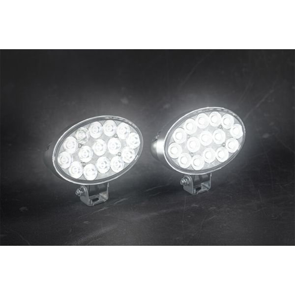 Potente luz de trabalho LED oval FT-366 LED 6.200Lm 53W Óptica de trabalho Cabo ou conector Deutsch