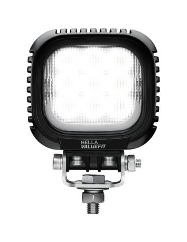 Hella S3000 2.0 Luz de trabalho LED quadrada com luz de posição âmbar e branca - 3000Lm R148 1GA 357 109-031