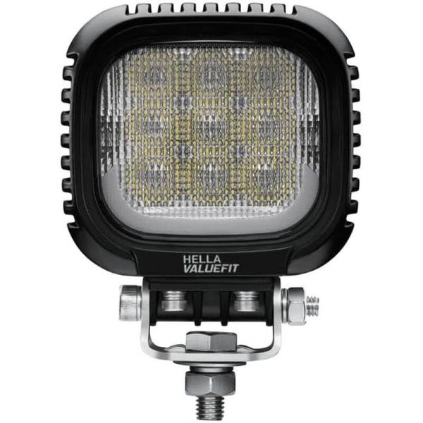 Faro de trabajo LED cuadrado con luz de posición Ambar y Blanca Hella S3000 2.0 - 3000Lm R148 1GA 357 109-031