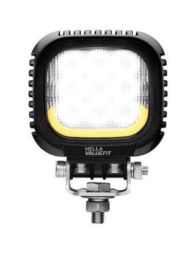 Feu de travail LED carré Hella S3000 2.0 avec feu de position orange et blanc - 3 000 lm R148 1GA 357 109-031