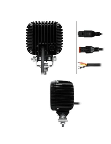 Faro de trabajo LED cuadrado con luz de posición Ambar y Blanca Hella S3000 2.0 - 3000Lm R148 1GA 357 109-031