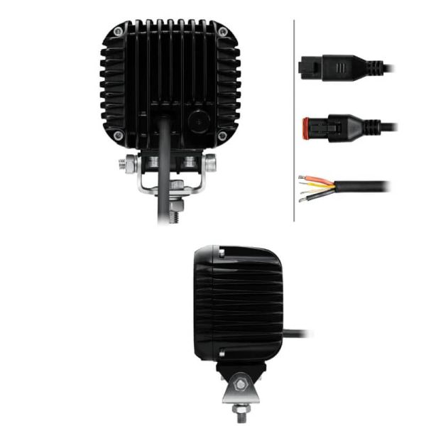 Faro de trabajo LED cuadrado con luz de posición Ambar y Blanca Hella S3000 2.0 - 3000Lm R148 1GA 357 109-031