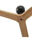 Detalle Ventilador de Techo KLIM M Negro con Palas de Madera FSC | Ø1250 mm | Motor DC Silencioso | Faro Lab