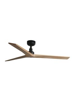 Ventilador de Techo KLIM M Negro con Palas de Madera FSC | Ø1250 mm | Motor DC Silencioso | Faro Lab