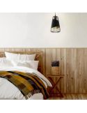 Ambiente Lámpara de techo moderna negra Austell 16,5Cm 1XE27