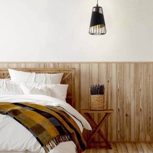 Ambiente Lámpara de techo moderna negra Austell 16,5Cm 1XE27