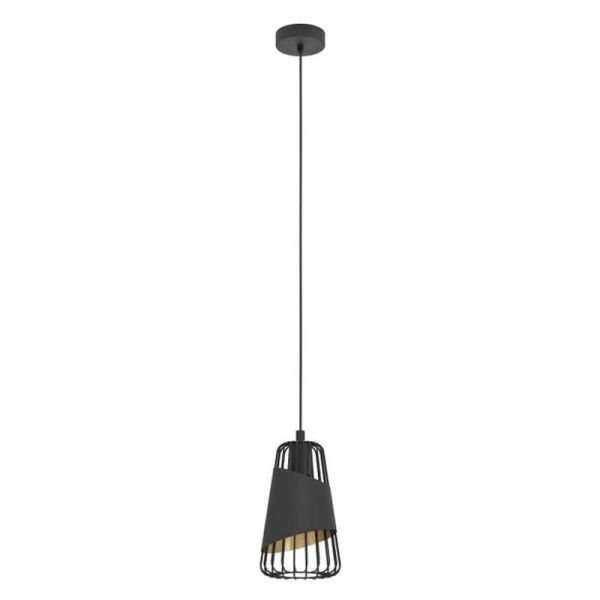Lámpara de techo moderna negra Austell 16,5Cm 1XE27