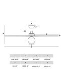 Dimensiones Ventilador de Techo con Luz KLIM M Negro y Pino FSC | Motor DC Silencioso | Función Inversa | E27 | 13–17,6 m²