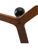 Detalle Ventilador de Techo KLIM M Negro con Palas de Nogal | Motor DC Silencioso | Función Inversa | 13–17,6 m²