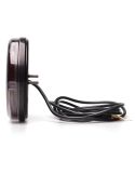 Piloto Trasero Redondo LED Black 3 Funciones 12/24V -2Leds- F RD AR Posición, Niebla, Marcha Atrás - Ø 14Cm