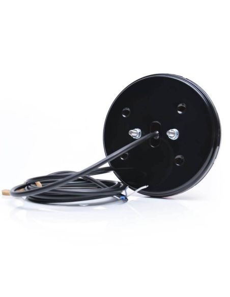 Lanterna traseira redonda LED preta 3 funções 12/24V 12Leds F RD AR Posição, Neblina, Ré - Ø 14cm L 154/12