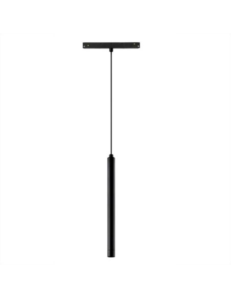Foco colgante LED carril MAGNETO 5W 2700K con regulación TRIAC negro Mantra