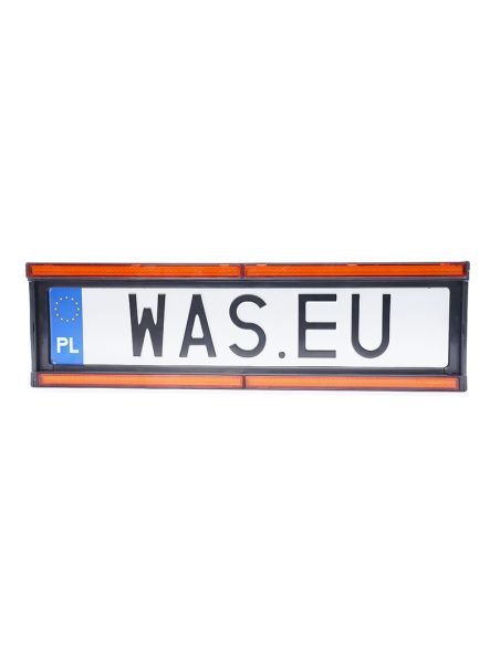 Support universel avec voyant orange et éclairage de plaque d'immatriculation homologué W253 12V 24V - R10 L XA1